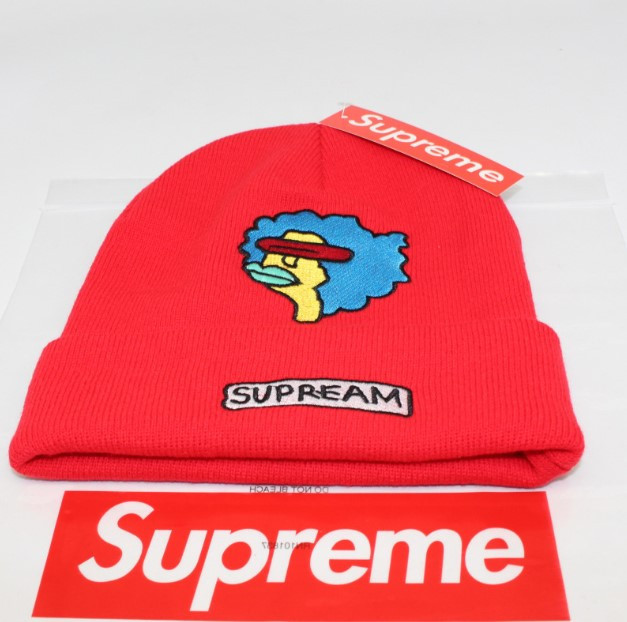Стильна шапка Supreme/Суприм (унісекс)/Червоний