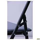 Розкладний стілець Джокер чорний ПВХ для саду та пікніка, фото 10