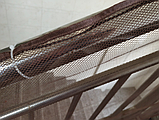 Захисна сітка від дітей на сходи, балкон Коричнева 200*78 см., фото 6