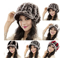 Шапка, кепка з хутра кролика Рекс