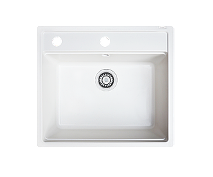 Кухонна мийка гранітна Borgio Q-570x510 білий