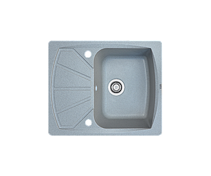 Кухонна мийка гранітна Borgio PRT-610x500 сірий камінь