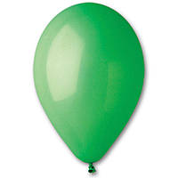 G 10"/12 пастель Зеленый - Латексные шары круглые без рисунка