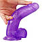 Фалоімітатор 8" Jelly Studs Crystal Dildo Large, фото 7