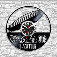 LED Зепелін Вініловий годинник Led Zepelin годинник Музична пластина Декор Годинник рок-група Логотип групи