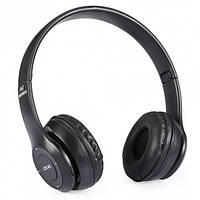 Bluetooth наушники MDR P47 BT беспроводные microSD Mp3 Black (Черный)