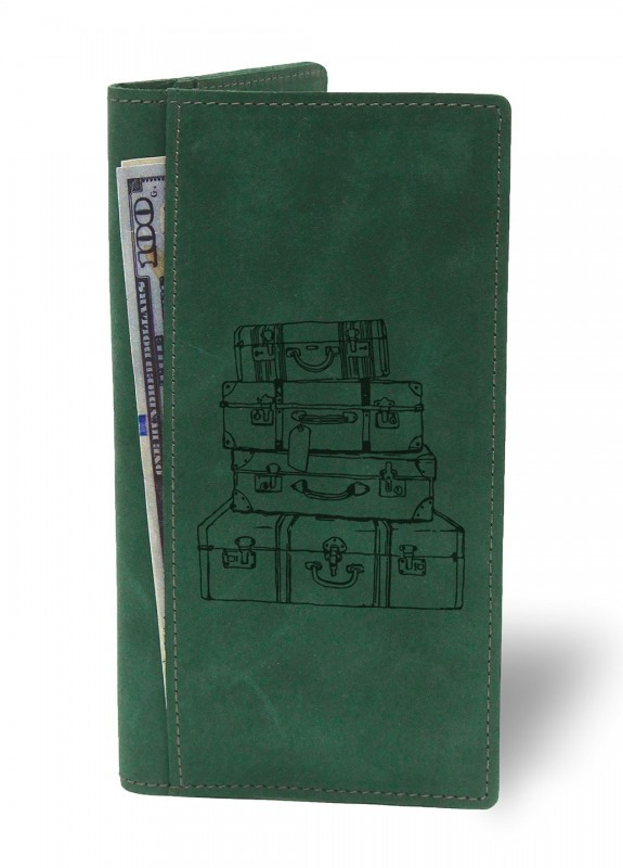 Портмоне Подорож зелений подарунок, фото 1