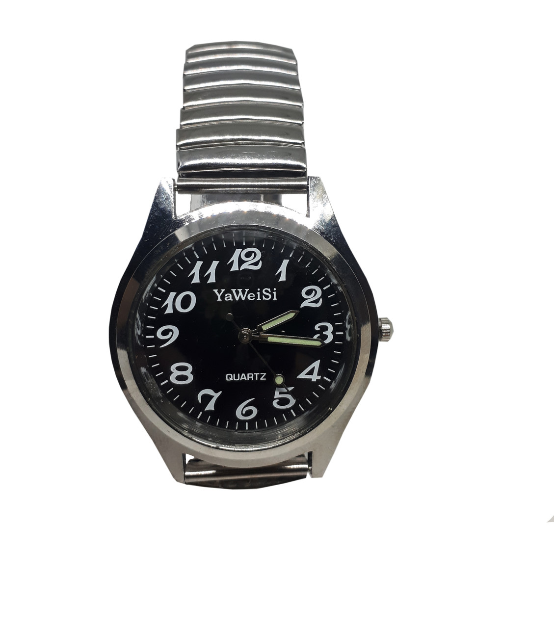 Годинники чоловічі кварцові YаWeiSi на браслеті гумка чорний опт, фото 1
