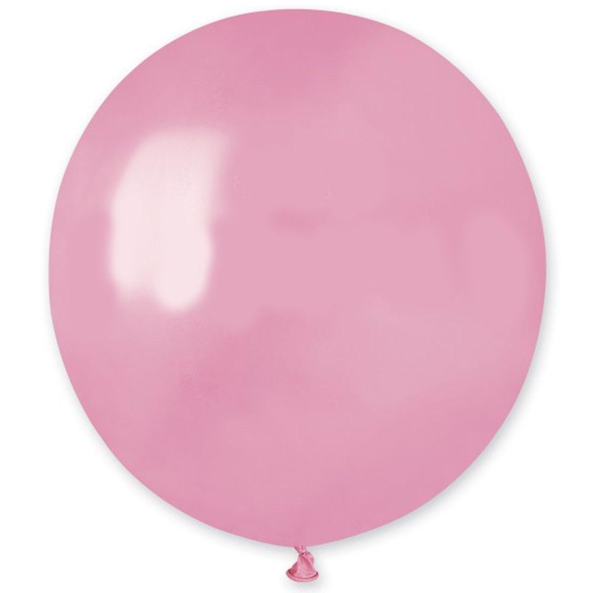 Gemar 19"/57 пастель яскраво-рожевий Латексні кулі круглі без малюнка, фото 1