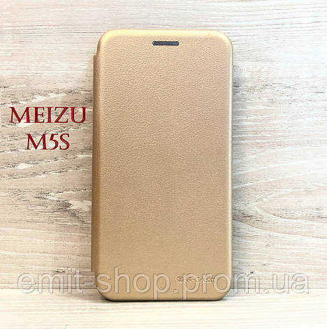 Чохол-книжка G-Case для Meizu M5s (Золотистий), фото 2