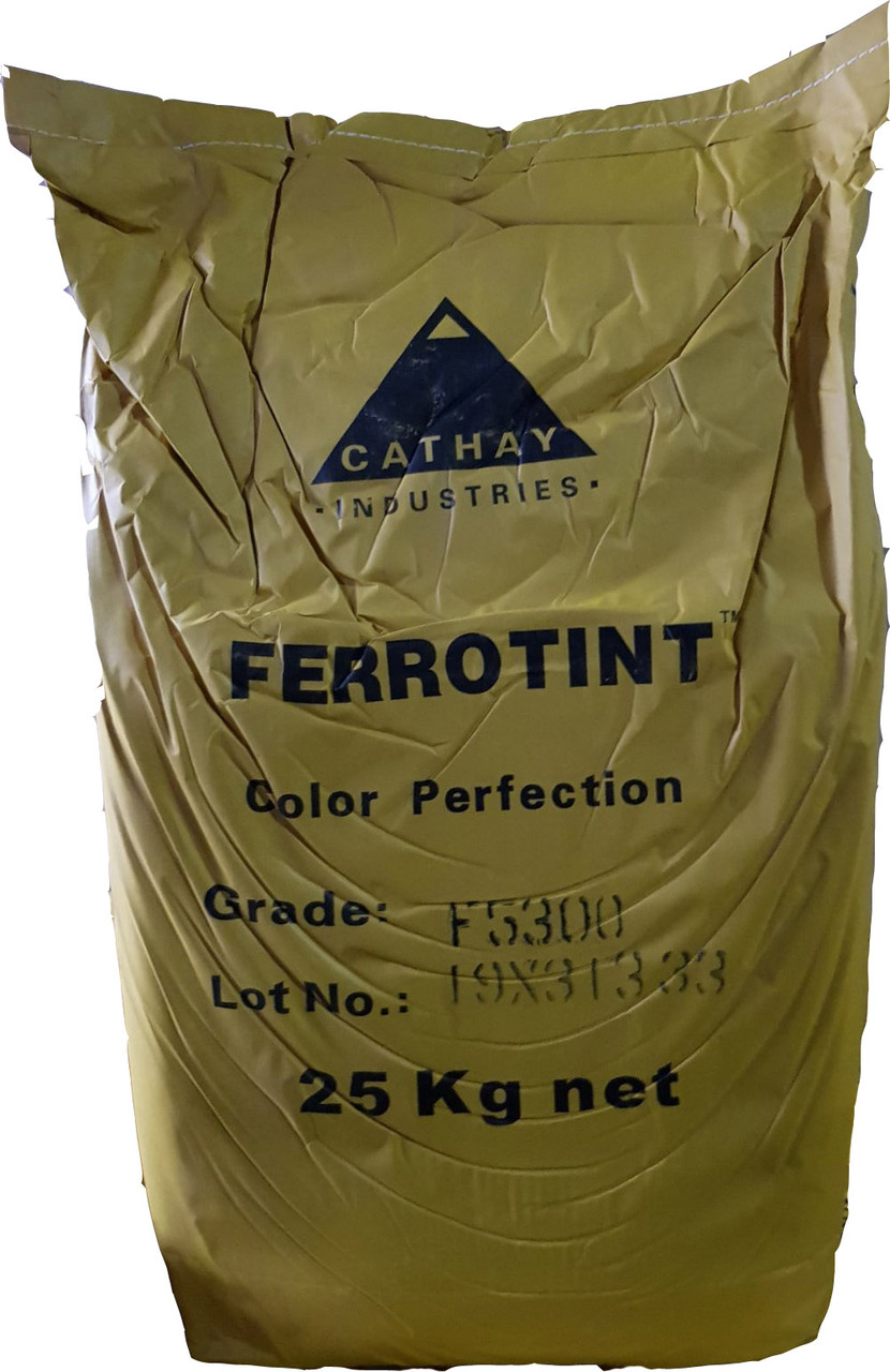 Пигмент желтый интенсивный FERROTINT F 5300 железоокисный Cathay Pigments Group сухой Китай 25 кг - фото 1 - id-p33177622
