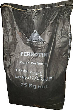 Пигмент Супер-чёрный железоокисный FERROTINT F 9635 неорганический Cathay Pigments Group сухой Китай 25 кг, фото 2