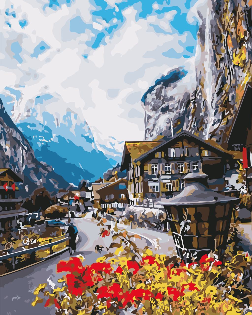Художній творчий набір, картина за номерами Швейцарія, 40x50 см, «Art Story» (AS0636)