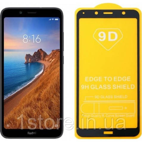 Xiaomi Redmi 7A захисне скло 9D Full Glue ( Повний клей), фото 1