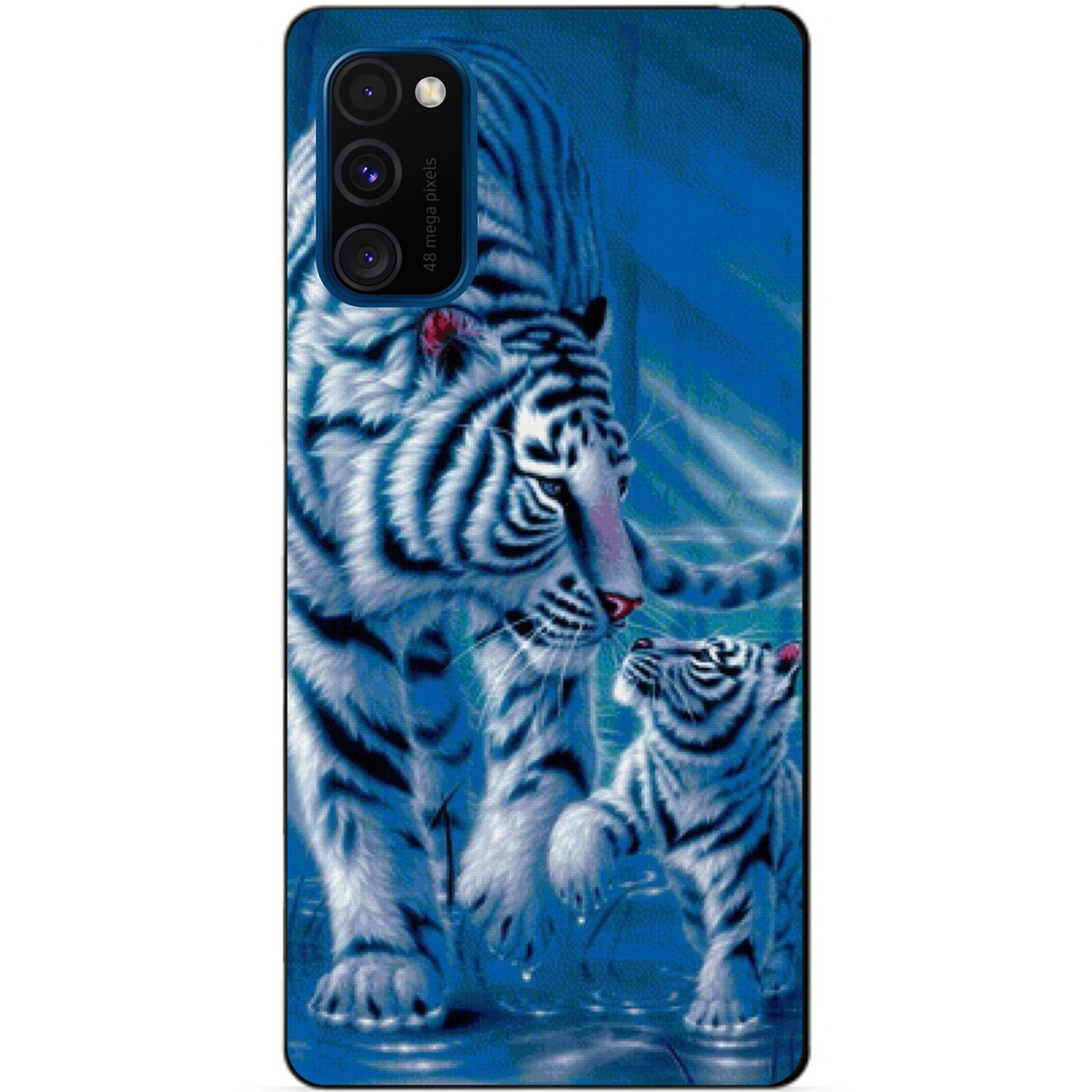 Силіконовий бампер чохол для Samsung M30s 2019 Galaxy M307f з малюнком Тигри