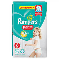 Подгузники памперсы трусики для детей Pampers pants 6 (44шт) 15+ кг