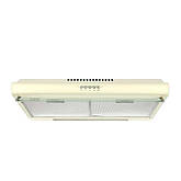 Плоска витяжка кухонна двомоторна кремова Ventolux ROMA 60 IVORY 2M LUX, фото 4