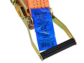 Ремені 3-точкові 3 м 4 т 50 мм для евакуатора Geko G02352, фото 3