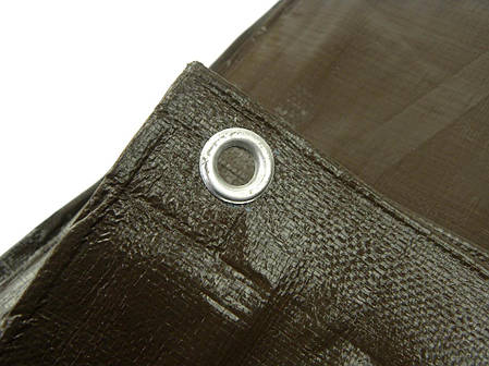 Брезент 6х12 м 200 г/м² коричневий Geko G70746, фото 2