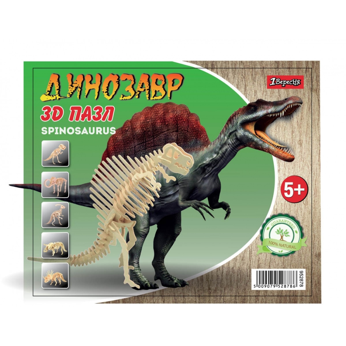 3D пазл динозавр "Little Spinosaurus", дерев'яний, 952878