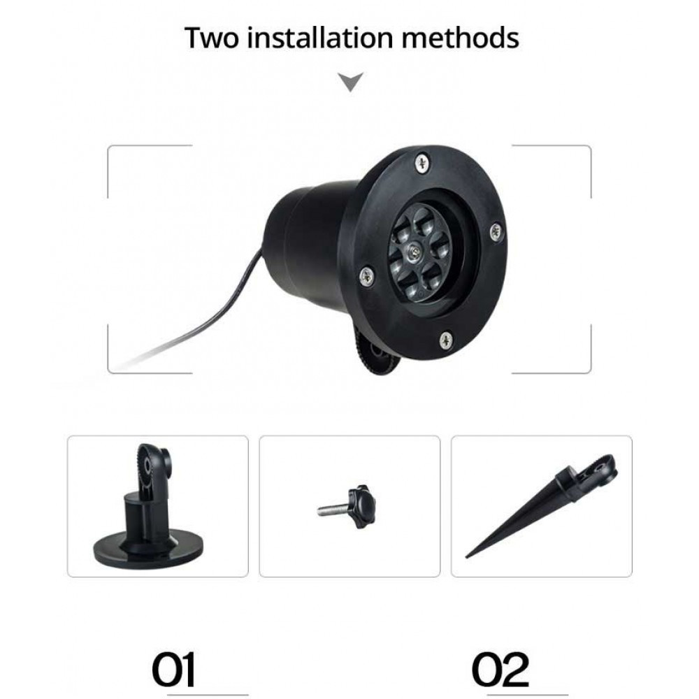Новорічний проектор WS 316 LED Snowflake Lights RGB IP-65 (6739)