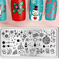 Пластина для стемпінгу BORN PRETTY - Christmas-L004
