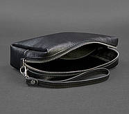 Шкіряна косметичка-несесер (чорна) шкіра Krast, фото 3