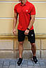 Чоловічий літній комплект шорти та футболка поло Adidas (Адідас), фото 3