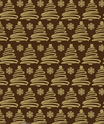 Новорічний папір для подарунків 70*100 см / Ялинки, фото 1