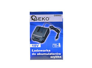Зарядний пристрій для акумулятора 18 В Geko G80602, фото 3
