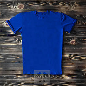 Синя чоловіча футболка/футболки з написами на замовлення