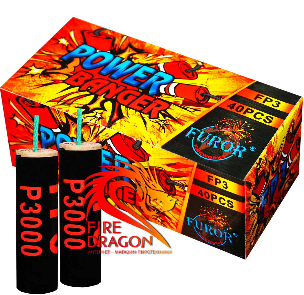 Петарди Power Banger Р3000 в упаковці 40 штук