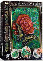 Алмазна мозаїка по номерам на холсті 20*30см DankoToys DT DM-02-08 Метелик