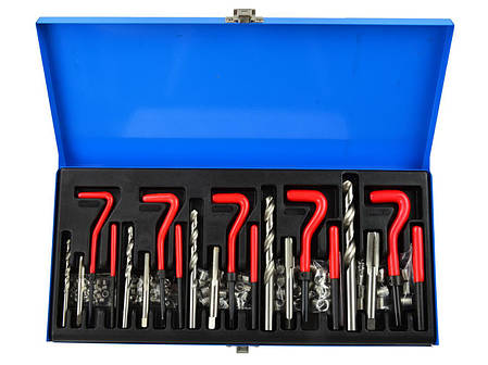 Набір інструментів для відновлення різьби GEKO М5-М12 131ел. G02790, фото 1