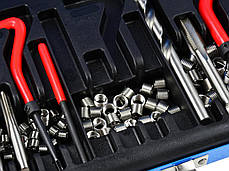 Набір інструментів для відновлення різьби GEKO М5-М12 131ел. G02790, фото 2