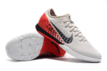 Футзалки (бампи) Nike Mercurial Vapor XIII Pro IC Platinum Tint/Black/Red Orbit