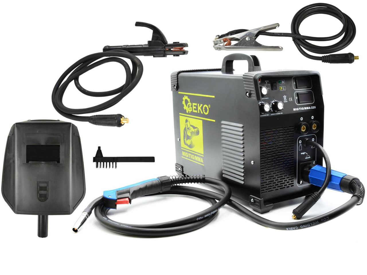 Зварювальний апарат MIG/TIG/MMA 220 А Geko G80096