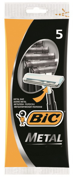 Верстат для гоління одноразовий Bic Metal, 5 шт.