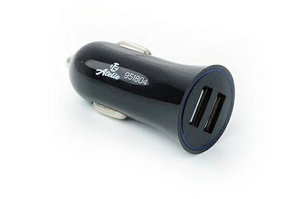 Зарядний пристрій USB, 12 Atelie (951804) 12/24 V — 5 V 2,1 A/чорний/2 USB