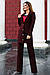 Бордовий однотонний брючний костюм Ніколас, фото 2