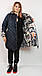 Турецька жіноча двостороння куртка великих розмірів 52-64, фото 10