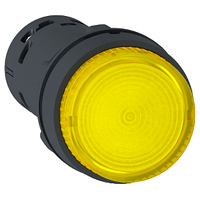 Кнопка желтая с подсветкой LED 220В 1НО XB7NW38M1