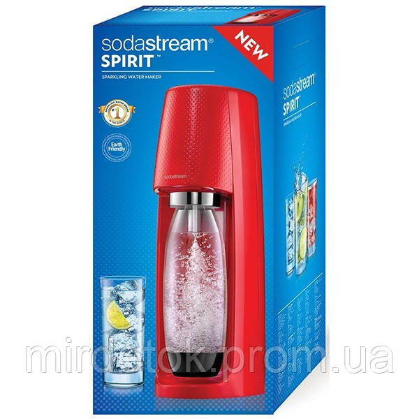 Сифон для газирования воды SodaStream Spirit Red - фото 2 - id-p452824922