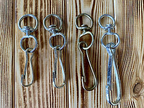 Карабін пружинний зі зварним вертлюгом