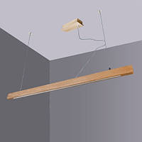 Деревянный линейный LED светильник Vela Rafter (30 Вт, 115 см)