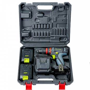 Акумуляторна дриль-шуруповерт TITAN PDS121S set, фото 4