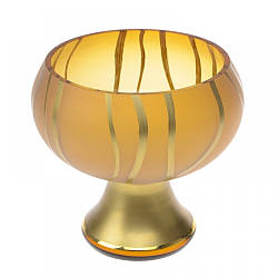 Цукерниця на ніжці Капо Амбер 17cm NGD64CANDY