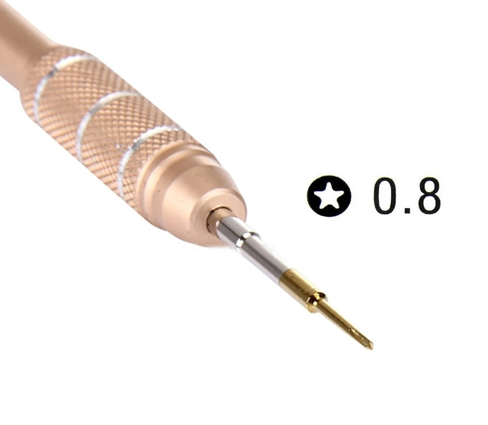 Отвертка для ремонта мобильной техники и телефонов iPhone Kaisi 8116. Звездочка-0,8. Металл, фото 1