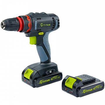 Акумуляторна дриль-шуруповерт TITAN PDS211S set, фото 1