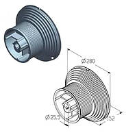 Барабан для намотування троса воріт Alutech гаражних і промислових секційних CD164H-5 / 4